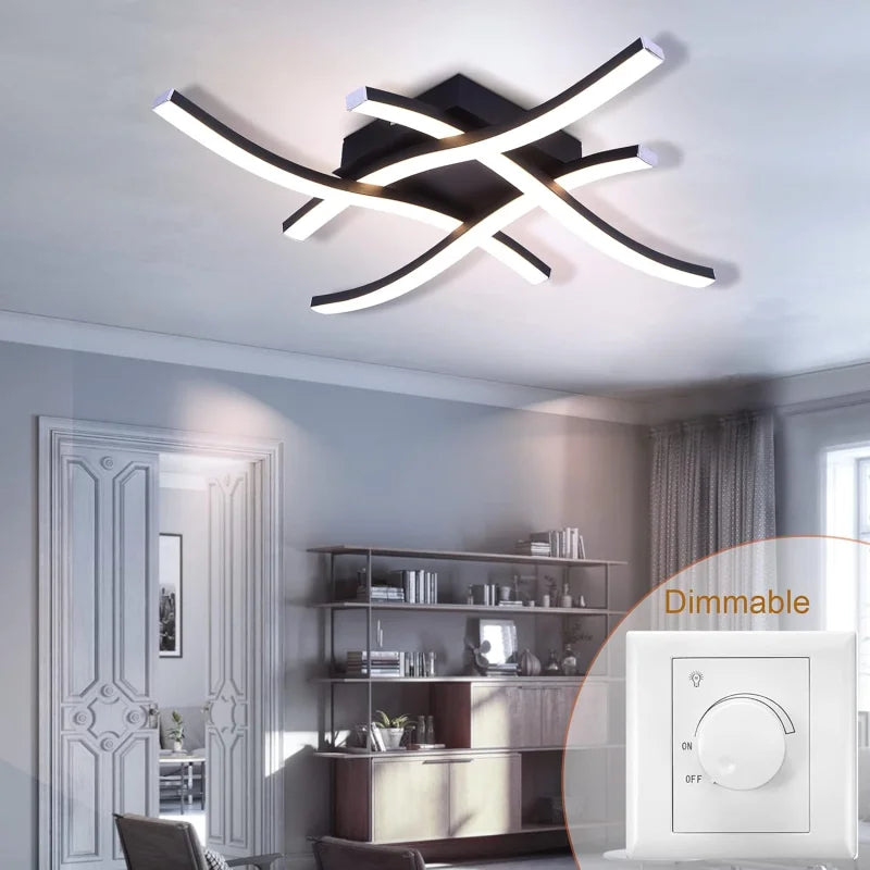 Luminária LED com Design Curvo