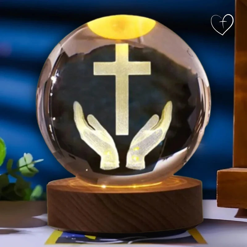 Luminária Católica Esfera em 3D