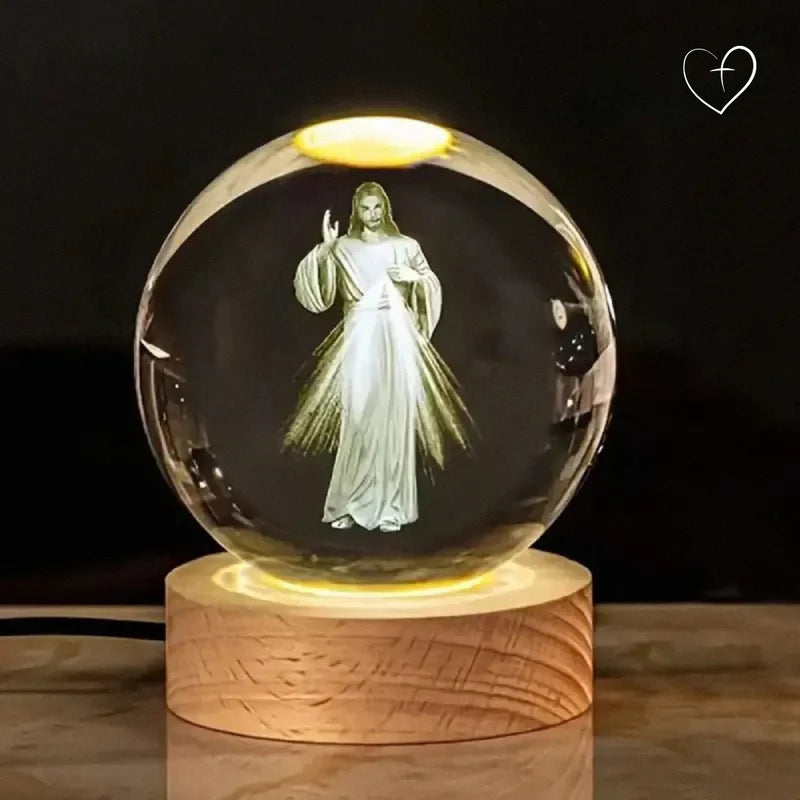 Luminária Católica Esfera em 3D