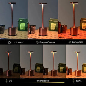Luminária de Mesa LED Sem Fio