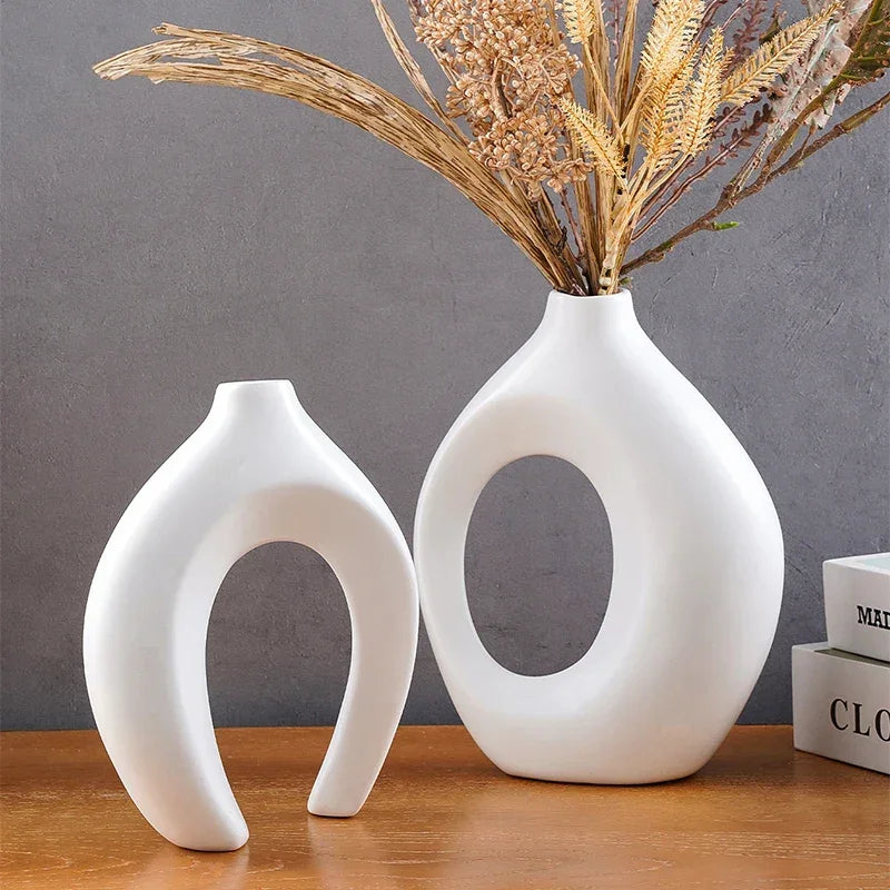 Conjunto com 2 Vasos Decorativos de Casal