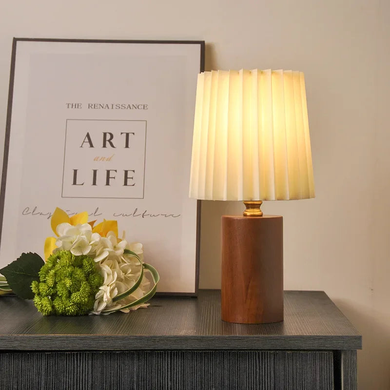 Luminária de Madeira com 3 Cores – Iluminação LED para Quarto e Sala