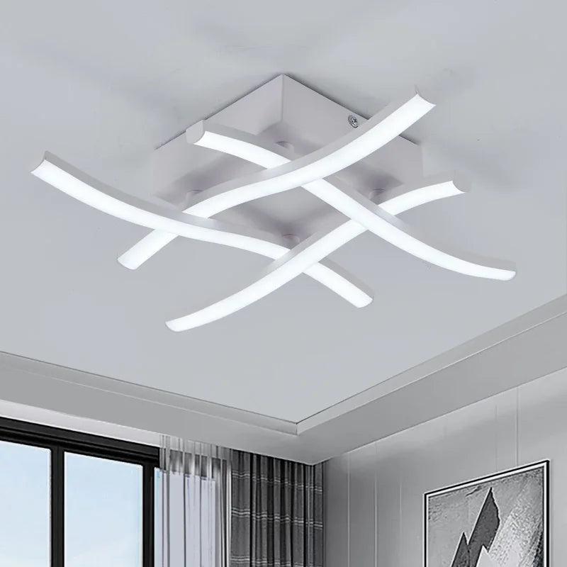 Luminária LED com Design Curvo