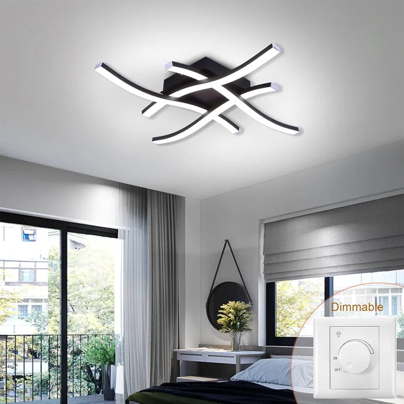 Luminária LED com Design Curvo